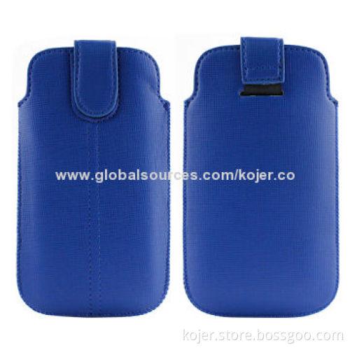 Cases for iPhone 5, Made of PU Leather Material, Retractable Pull-tab, OEM Orders Welcomed